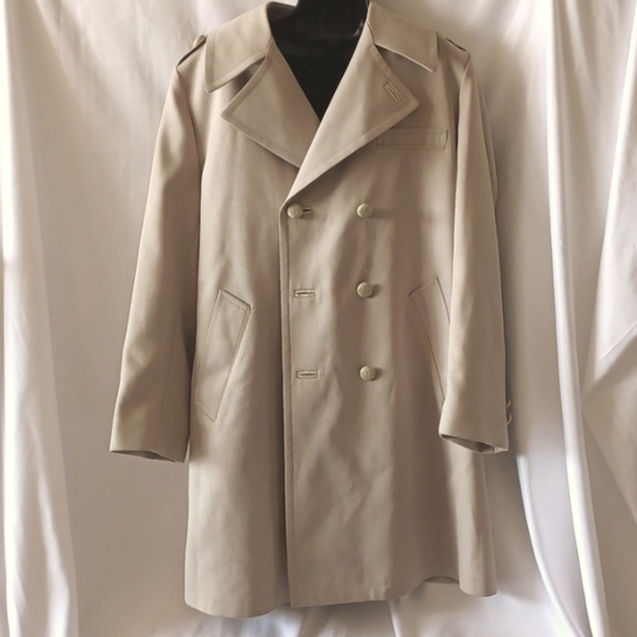 HARBOR MASTER MAN TRENCH COAT, zip-in wool lining - Picture 1 of 10